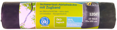 Secolan Schwerlast-Abfallsack, mit Zugband,120 Liter (8008974)