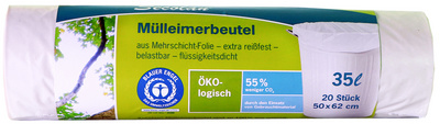 Secolan Mülleimerbeutel, naturweiß, 35 Liter (8009169)