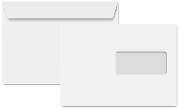 Clairalfa Briefumschläge C5, 162 x 229 mm, weiß
