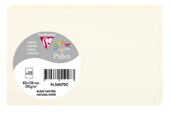 Pollen by Clairefontaine Briefkarte 82 x 128 mm, naturweiß