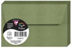 Pollen by Clairefontaine Briefumschlag 90x140 mm, salbeigrün