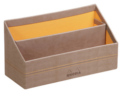 RHODIA Briefhalter, aus Kunstleder, rosenholz