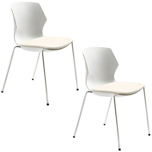 Mayer Stapelstuhl myPRIMO 2511 01 02 30 582 weiß Kunstleder