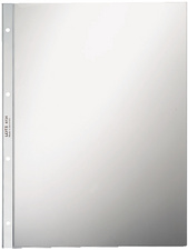 LEITZ Prospekthülle Super Premium, A4, PVC, glasklar, 0,08mm Hartfolie, oben of