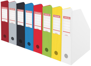 LEITZ Esselte Stehsammler Standard, DIN A4, Pappe, gelb (B)70 mm mit PVC-Folie 