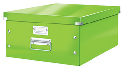 LEITZ Ablagebox Click und Store WOW, DIN A3, grün Hartpappe mit PP-Folie, Aufba