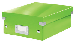 LEITZ Organisationsbox Click und Store WOW, groß, grün Hartpappe mit PP-Folie, 