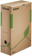 LEITZ Esselte Archiv-Schachtel ECO, DIN A4, braun (B)100 mm aus 100% recycelter
