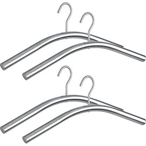 4 WENKO Kleiderbügel Dry silber