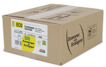 GPV Briefumschläge, DL, 110 x 220 mm, weiß, mit Fenster, 75g