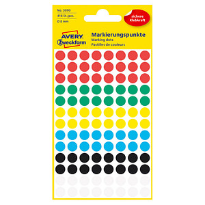 AVERY Zweckform Markierungspunkte, Durchm. 8 mm