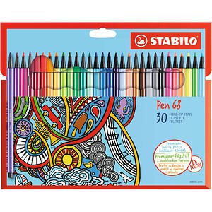 STABILO Pen 68 Cardboard Wallet - Medium - Mehrfarben - Hexagonal - Multi - Tin