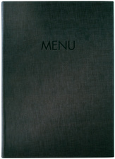 sigel Speisekarten-Mappe MENU, DIN A4, anthrazit