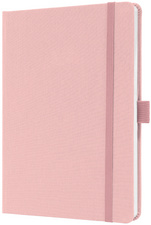 sigel Notizbuch Jolie Feel, Textil, DIN A5, liniert, rosa