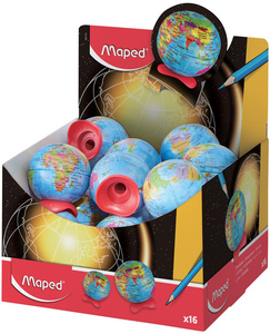 Maped Spitzdose Globus, 16er Display