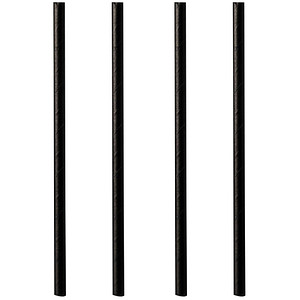 PAPSTAR Papier-Trinkhalm "pure", 100 mm, schwarz