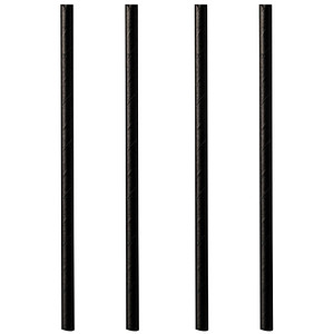 PAPSTAR Papier-Trinkhalm "pure", 210 mm, schwarz