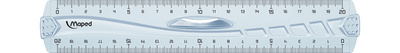 Maped Flachlineal Geometric, 200 mm, Kunststoff, mit Griff