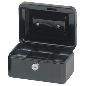 MAUL Geldkassette, schwarz, Maße: (B)152 x (T)125 x (H)81 mm (56101-90)