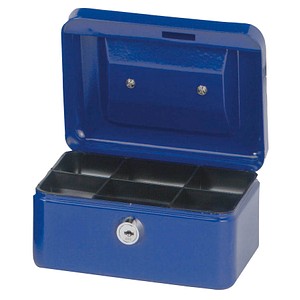 MAUL Geldkassette, blau, Maße: (B)152 x (T)125 x (H)81 mm (56101-37)