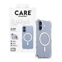 PANZERGLASS CARE Fashionable Case Samba transparent w. white MagSafe iPhone 17