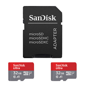 SanDisk Speicherkarten microSDHC Ultra 32 GB