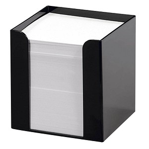folia Zettelbox schwarz inkl. 700 Notizzettel weiß