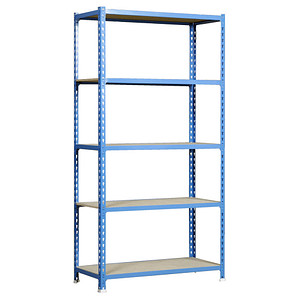 Simon Rack Schwerlastregal MADERCLICK PLUS 5/500 448100025201055 blau 100,0 x 50,0 x 200,0 cm