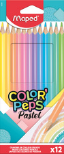Maped Dreikant-Buntstift COLOR'PEPS Pastel, 12er Kartonetui