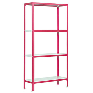 Simon Rack Schwerlastregal HOMECLICK MINI 4/400 PP2100209168044 rosa 80,0 x 40,0 x 160,0 cm