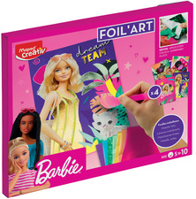 Maped Creativ Kreativset FOIL ART Barbie, 18-teilig