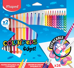 Maped Radierbare Fasermaler & Buntstifte COLOR'PEPS OOPS