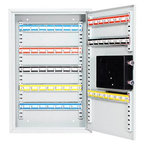 ROTTNER S64 EL Schlüsselkasten grau mit 50 Haken Elektronikschloss