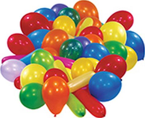 Ballons 50 Stück farblich sortiert