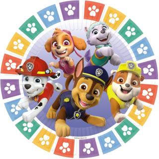 8 Teller Paw Patrol 2022 rund Papier 23