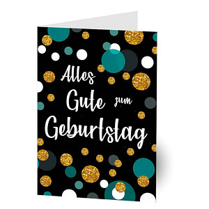 LUMA Geburtstagskarte mit Film Glitter DIN B6