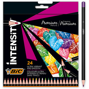 24 BIC INTENSITY Premium Buntstifte farbsortiert
