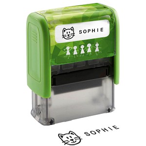 TRODAT Textstempelautomat "Deine Dinge Stempel", grün - für den Markt: D / L / 