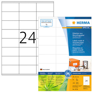 HERMA Universal-Etiketten Recycling, 70 x 36 mm