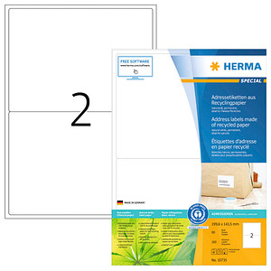 160 HERMA Etiketten weiß 199,6 x 143,5 mm