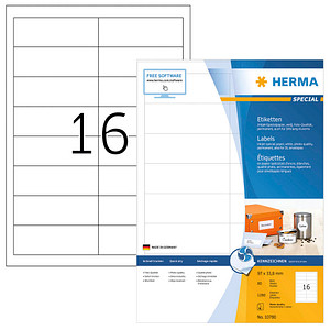 HERMA Inkjet-Etiketten, 97 x 33,8 mm, weiß