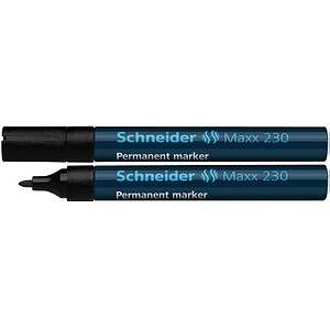 10 Schneider Maxx 230 Permanentmarker schwarz 1,0 - 3,0 mm