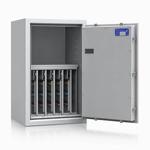 ISS safe4key Schlüsseltresor grau mit 280 Haken Elektronikschloss