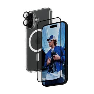 PanzerGlass™ 3-in-1 Schutz-Set für Apple iPhone 16
