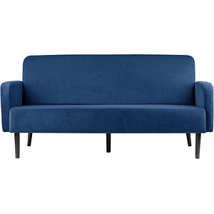 PAPERFLOW 3-Sitzer Sofa LISBOA, Samtbezug, blau