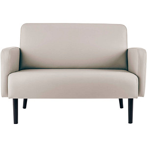 PAPERFLOW 2-Sitzer Sofa LISBOA, Kunstlederbezug, weiß
