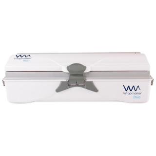 Wrapmaster 4500 Duo | für 45-cm-Rollen Spender für 2 x 45 cm breite Frischhaltefolie, Alufolie, Backpapier