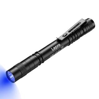 UV Taschenlampe "Lepro", Schwarzlicht mit 365 nm | schwarz 