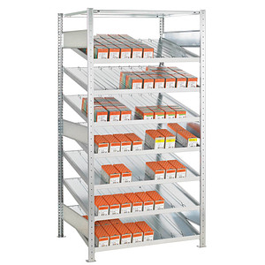 SCHULTE Schrägbodenregal 13620 silber 100,0 x 80,0 x 200,0 cm