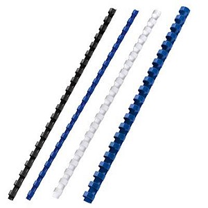 100 GBC Kunststoffbinderücken weiß für 65 Blatt